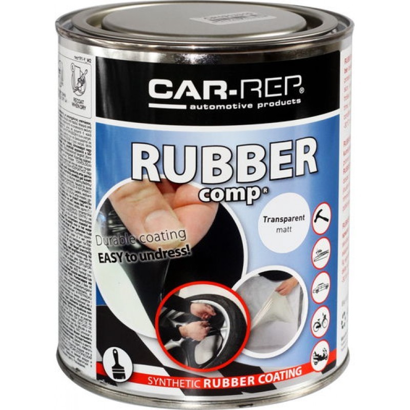 Car-Rep RUBBERcomp резиновое покрытие, черное матовое (1л)